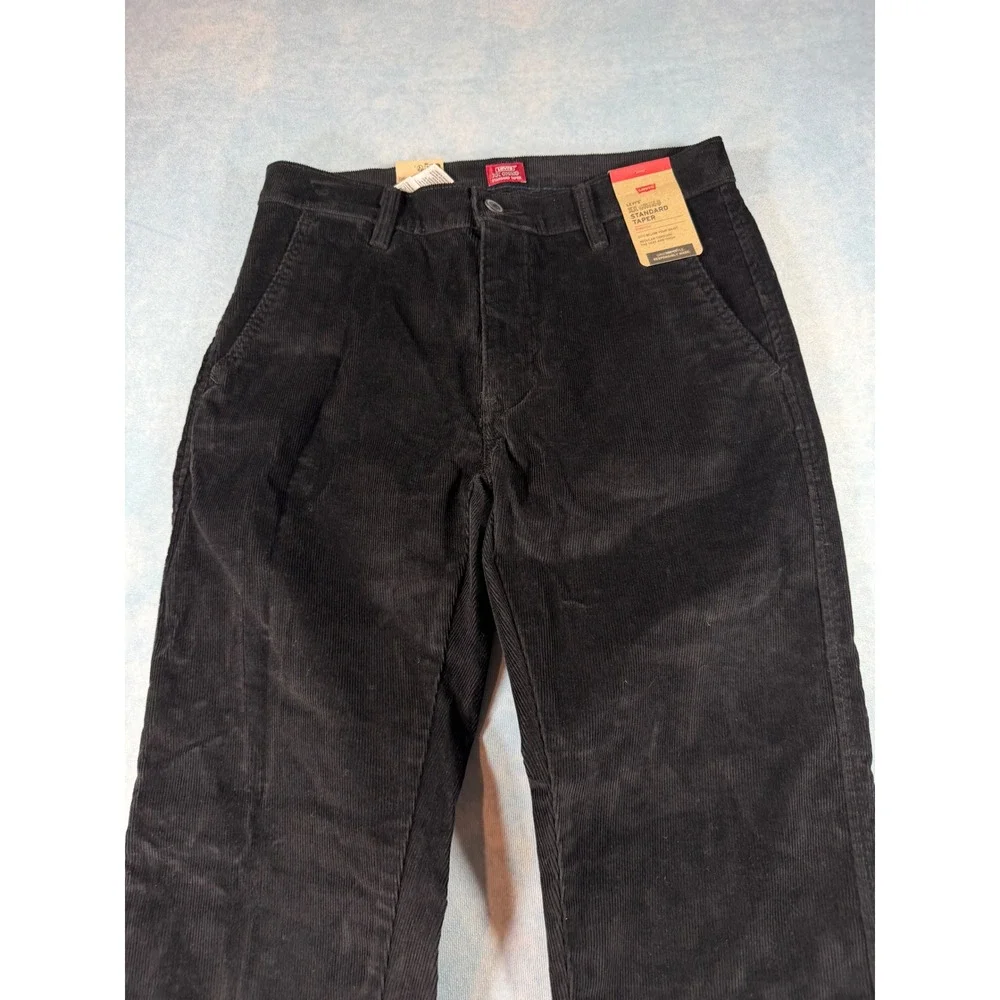 Levi's XX Chino Standard Taper Mens 29x30 Black NEW Corduroy Stretch Pants NWT